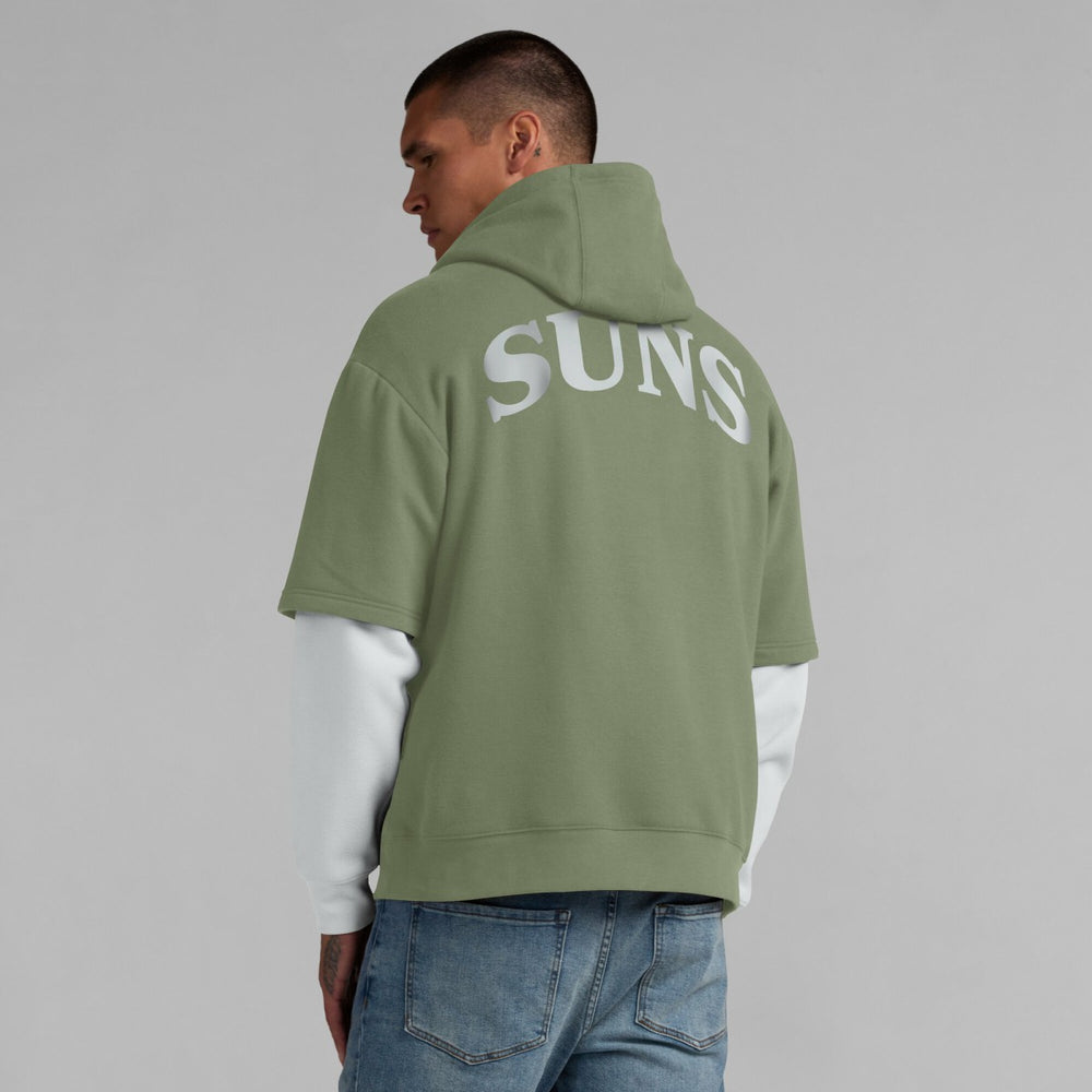 Phoenix Suns Elements Sleek Pullover Hoodie Olive - Fanatics