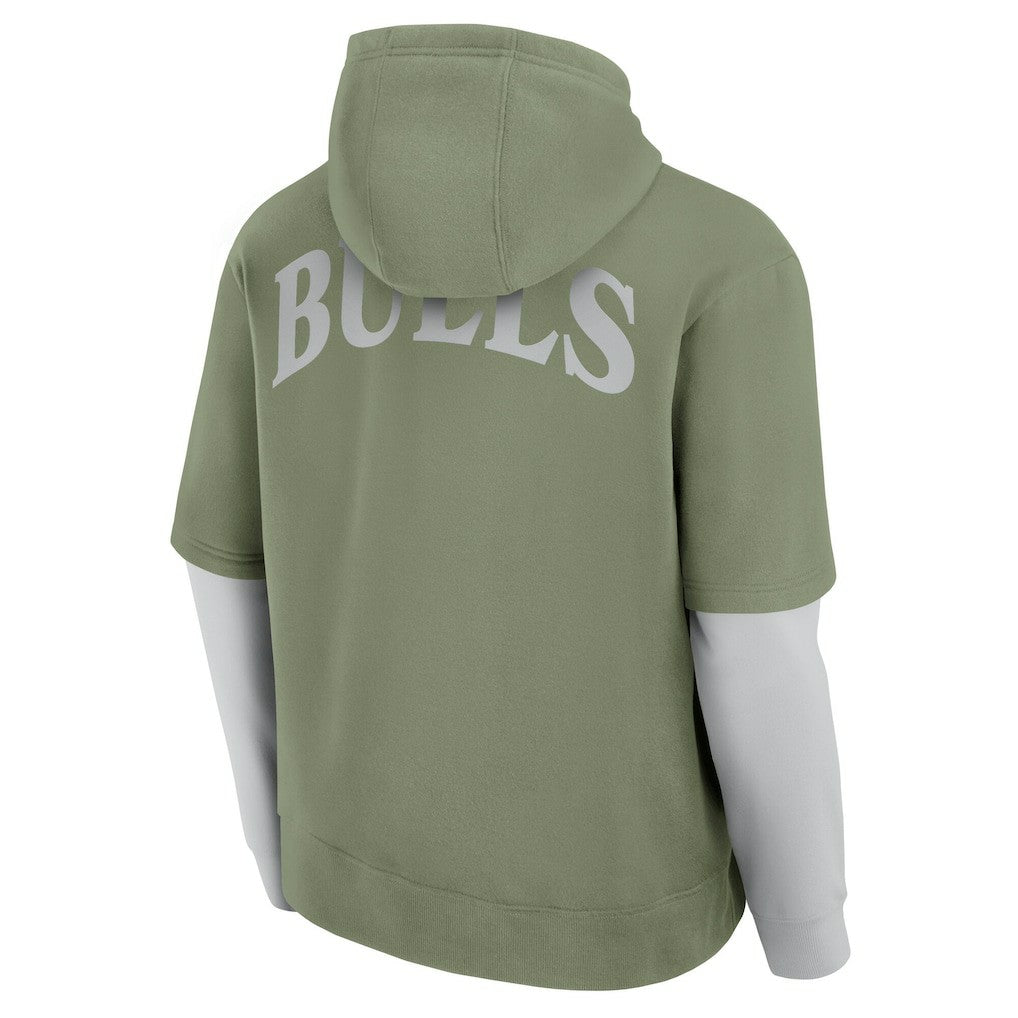 Chicago Bulls Elements Sleek Pullover Hoodie Olive - Fanatics