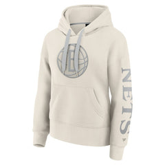Brooklyn Nets Women's Elements Next Pullover Hoodie Cream - Fanatics outlet