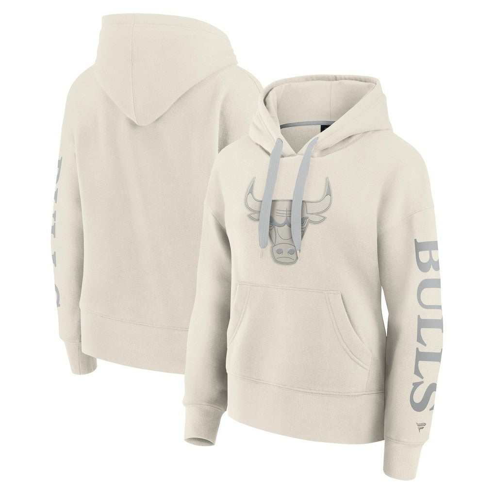 Chicago Bulls Women's Elements Next Pullover Hoodie Cream - Fanatics