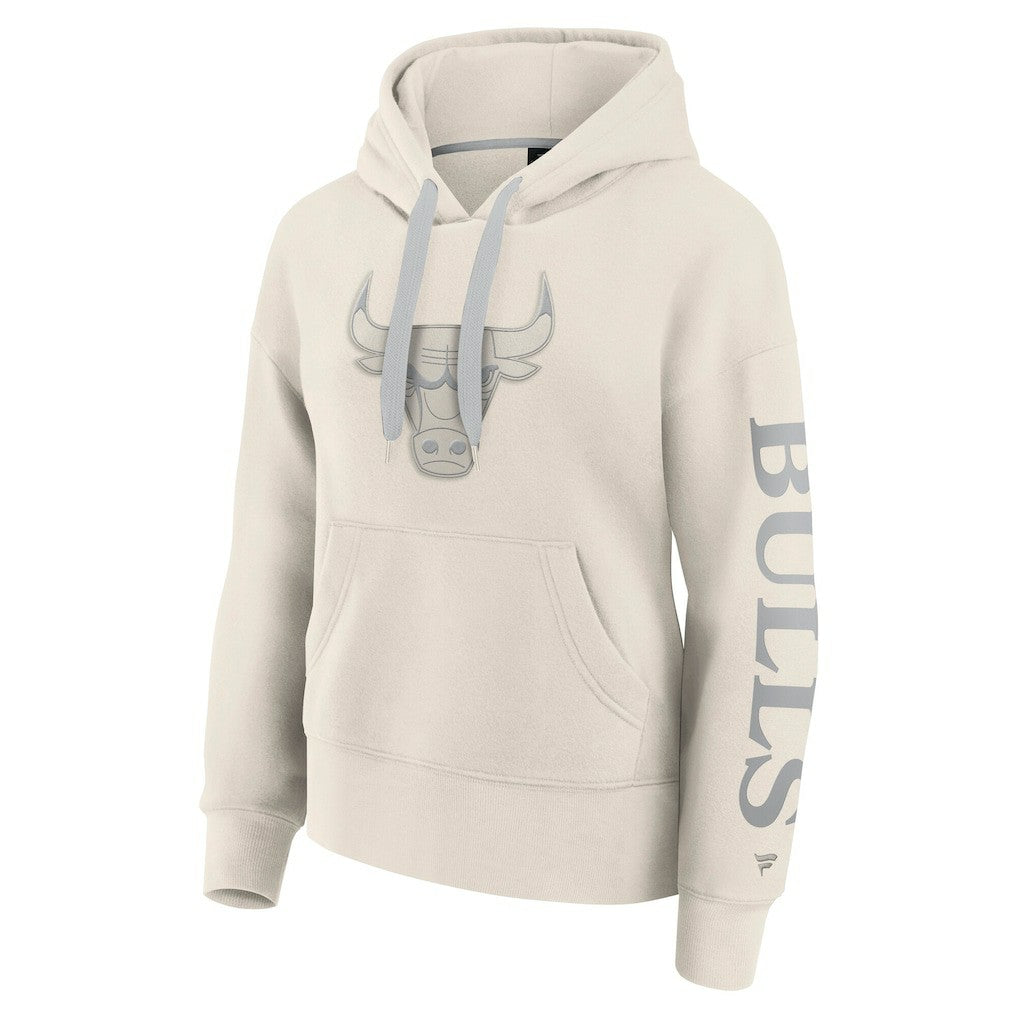 Chicago Bulls Women's Elements Next Pullover Hoodie Cream - Fanatics