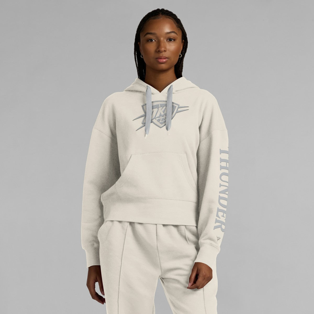 Oklahoma City Thunder Women's Elements Next Pullover Hoodie Cream - Fanatics outlet