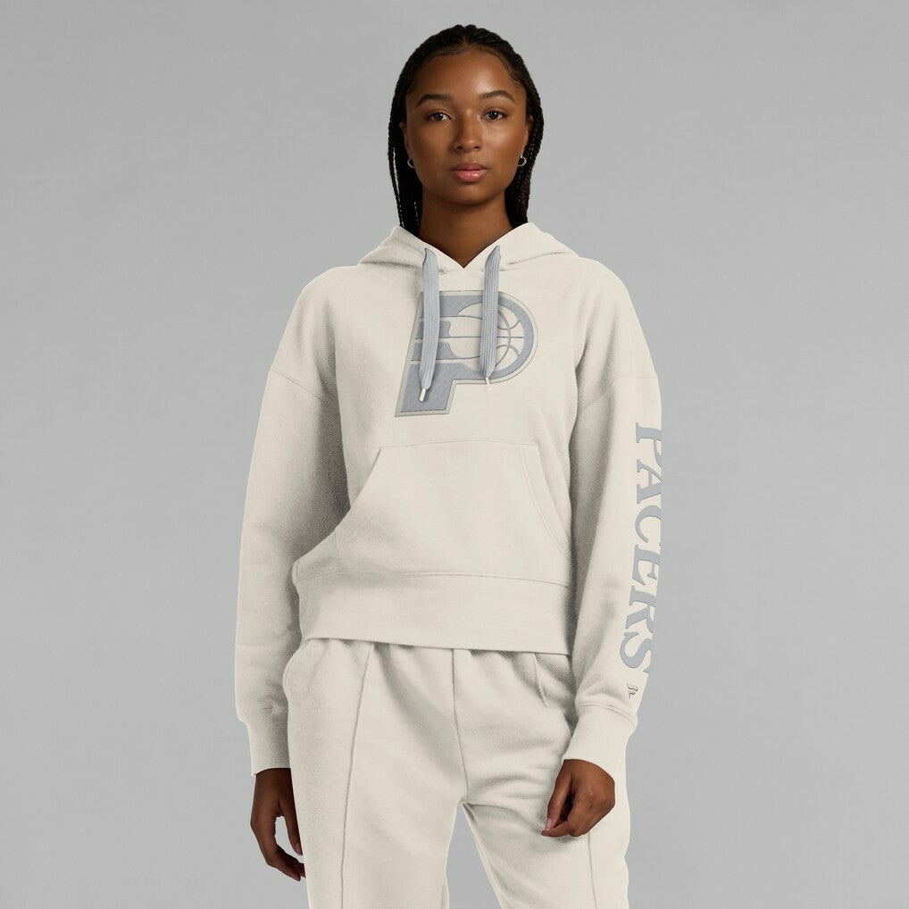 Indiana Pacers Women's Elements Next Pullover Hoodie Cream - Fanatics outlet