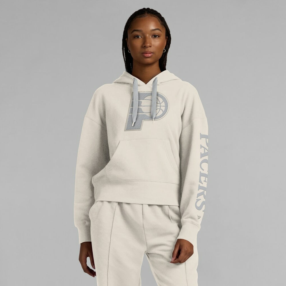 Indiana Pacers Women's Elements Next Pullover Hoodie Cream - Fanatics outlet