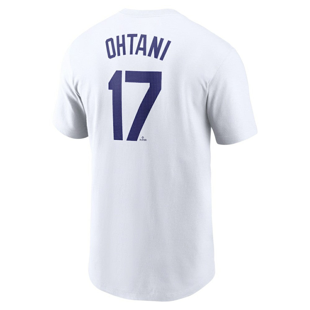 Shohei Ohtani Los Angeles Dodgers Nike 2024 Fuse Name & Number T-Shirt - White T-shirts