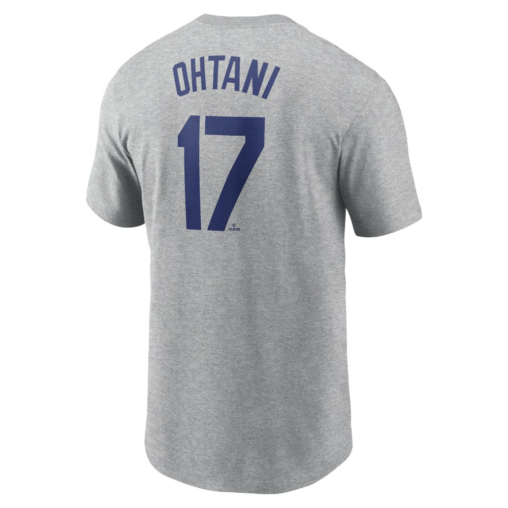 Shohei Ohtani Los Angeles Dodgers Nike 2024 Fuse Name & Number T-Shirt - Gray T-shirts