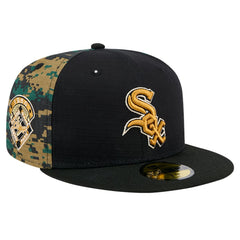 Chicago White Sox New Era Digi Camo 59FIFTY Fitted Hat - Black Hats