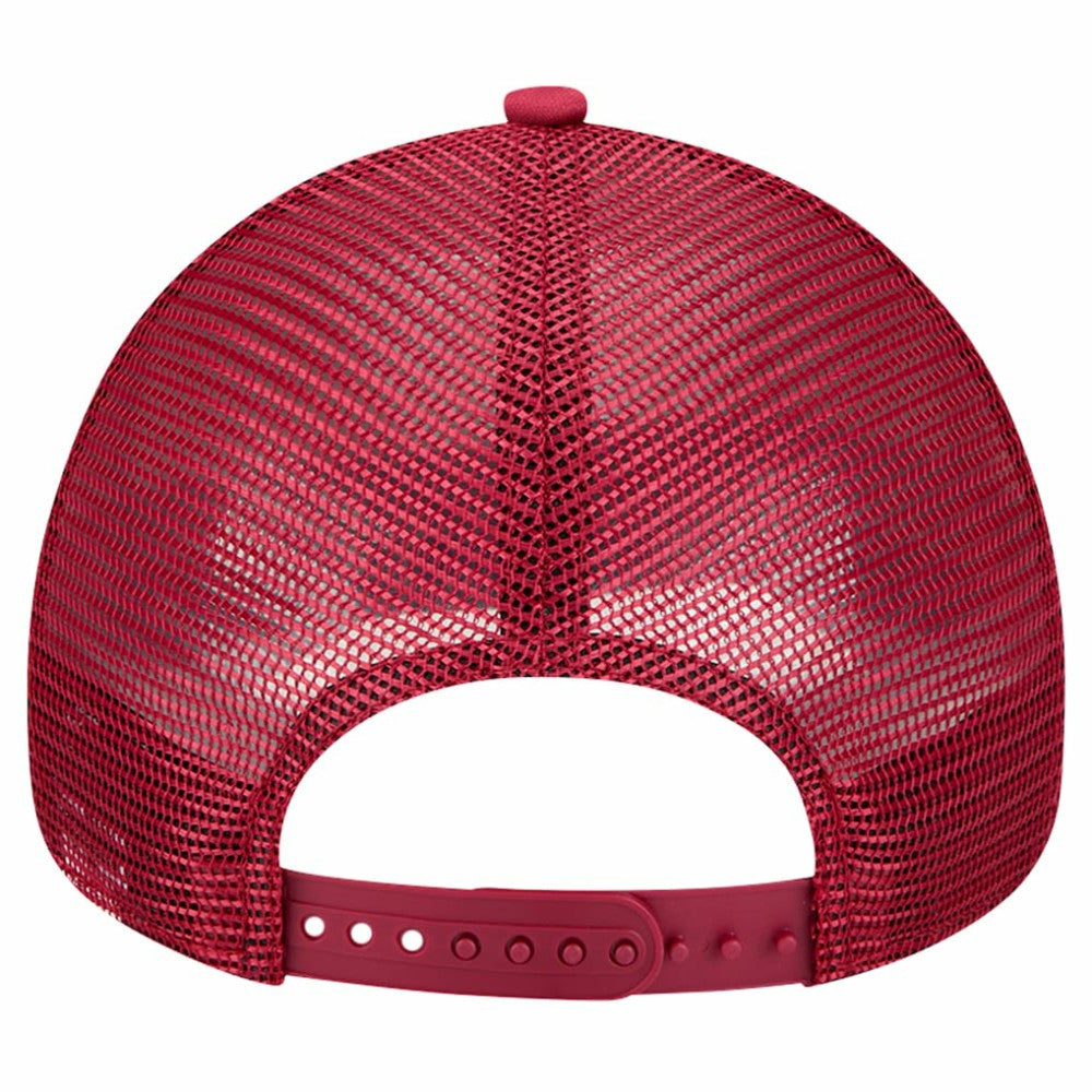 Philadelphia Phillies New Era Retro Wordmark 9FORTY A-Frame Trucker Adjustable Hat - White Hats