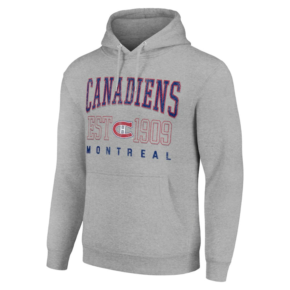 Montreal Canadiens Starter Retro Graphic Pullover Hoodie - Heather Gray | US 201066217