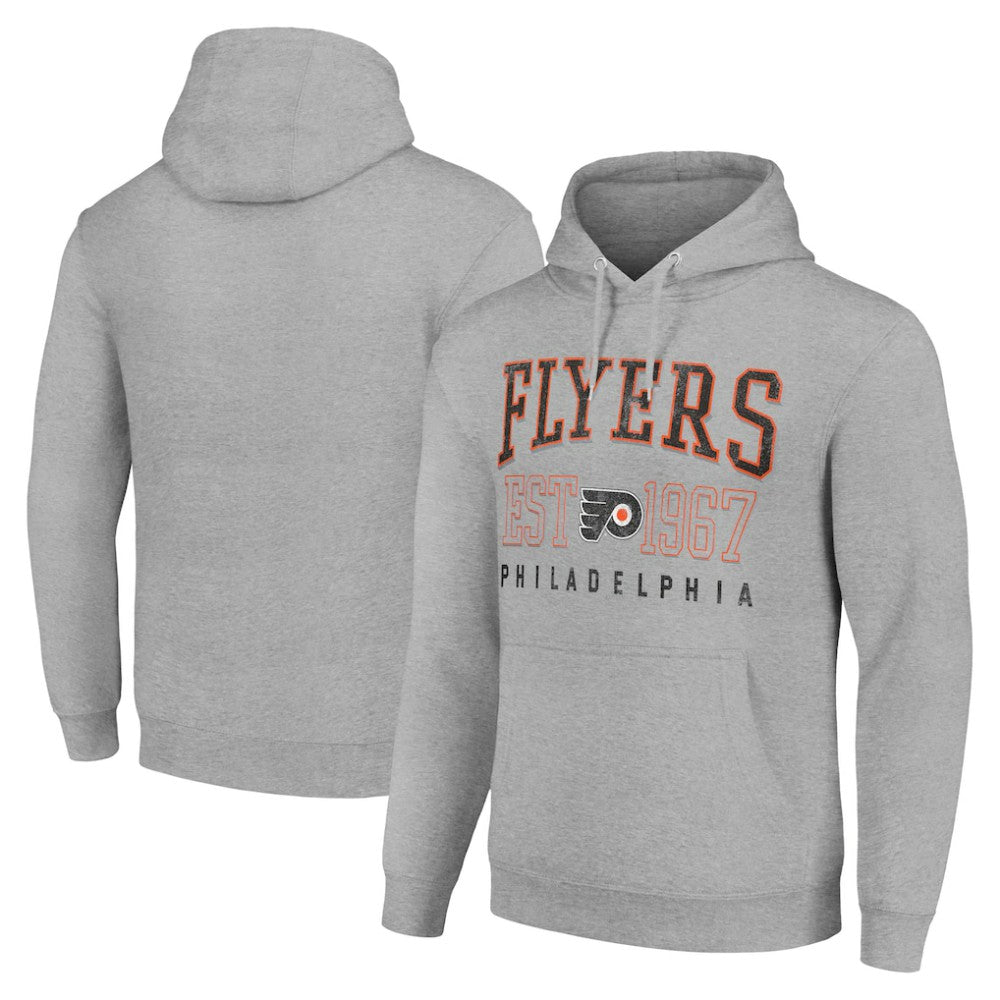 Philadelphia Flyers Starter Retro Graphic Pullover Hoodie - Heather Gray | US 201066222
