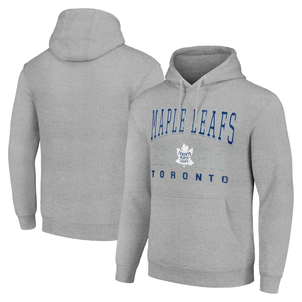 Toronto Maple Leafs Starter Retro Graphic Pullover Hoodie - Heather Gray | US 201066225