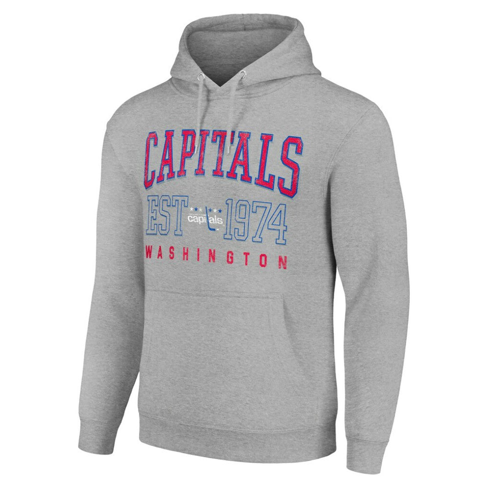 Washington Capitals Starter Retro Graphic Pullover Hoodie - Heather Gray | US 201066228