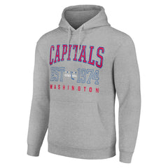 Washington Capitals Starter Retro Graphic Pullover Hoodie - Heather Gray | US 201066228