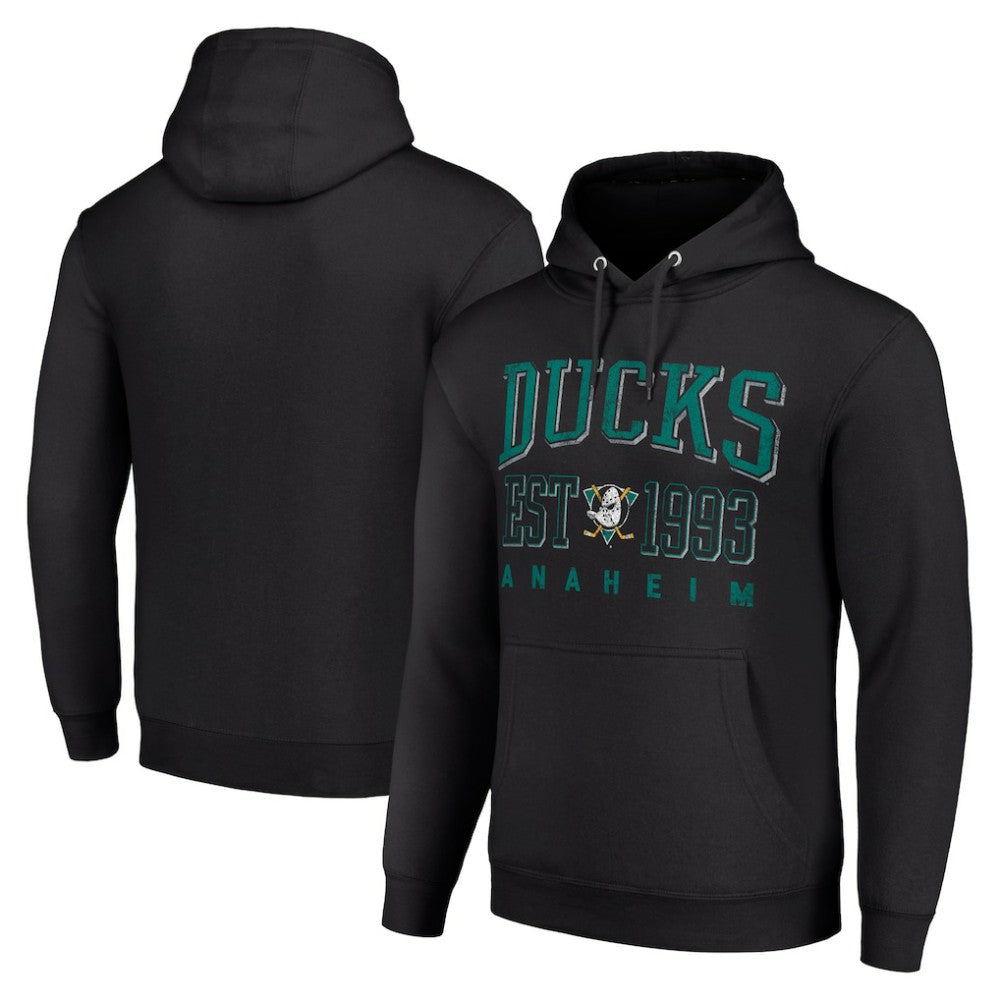 Anaheim Ducks Starter Retro Graphic Pullover Hoodie - Black | US 201066234