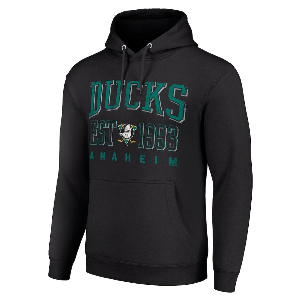 Anaheim Ducks Starter Retro Graphic Pullover Hoodie - Black | US 201066234
