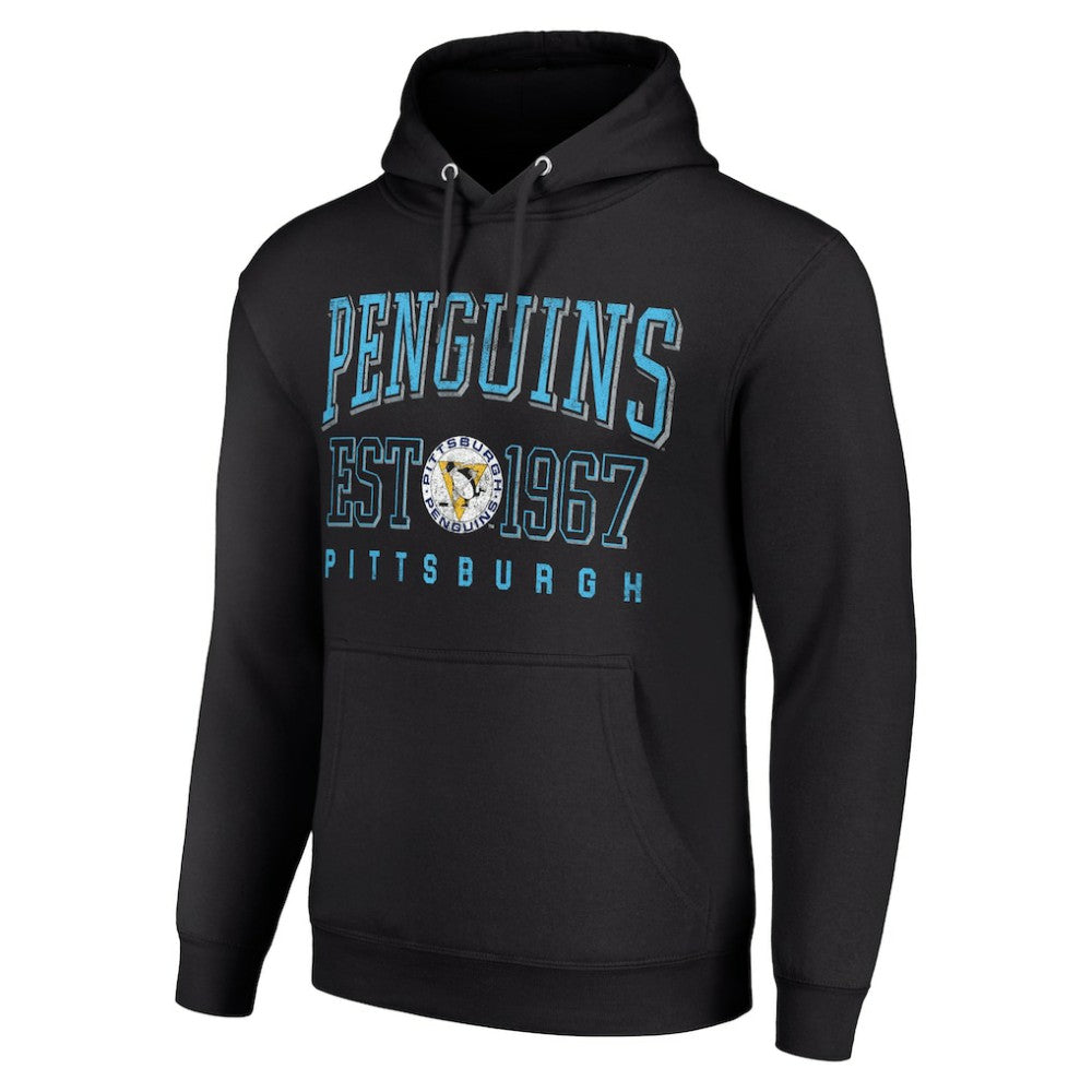 Pittsburgh Penguins Starter Retro Graphic Pullover Hoodie - Black | US 201066242
