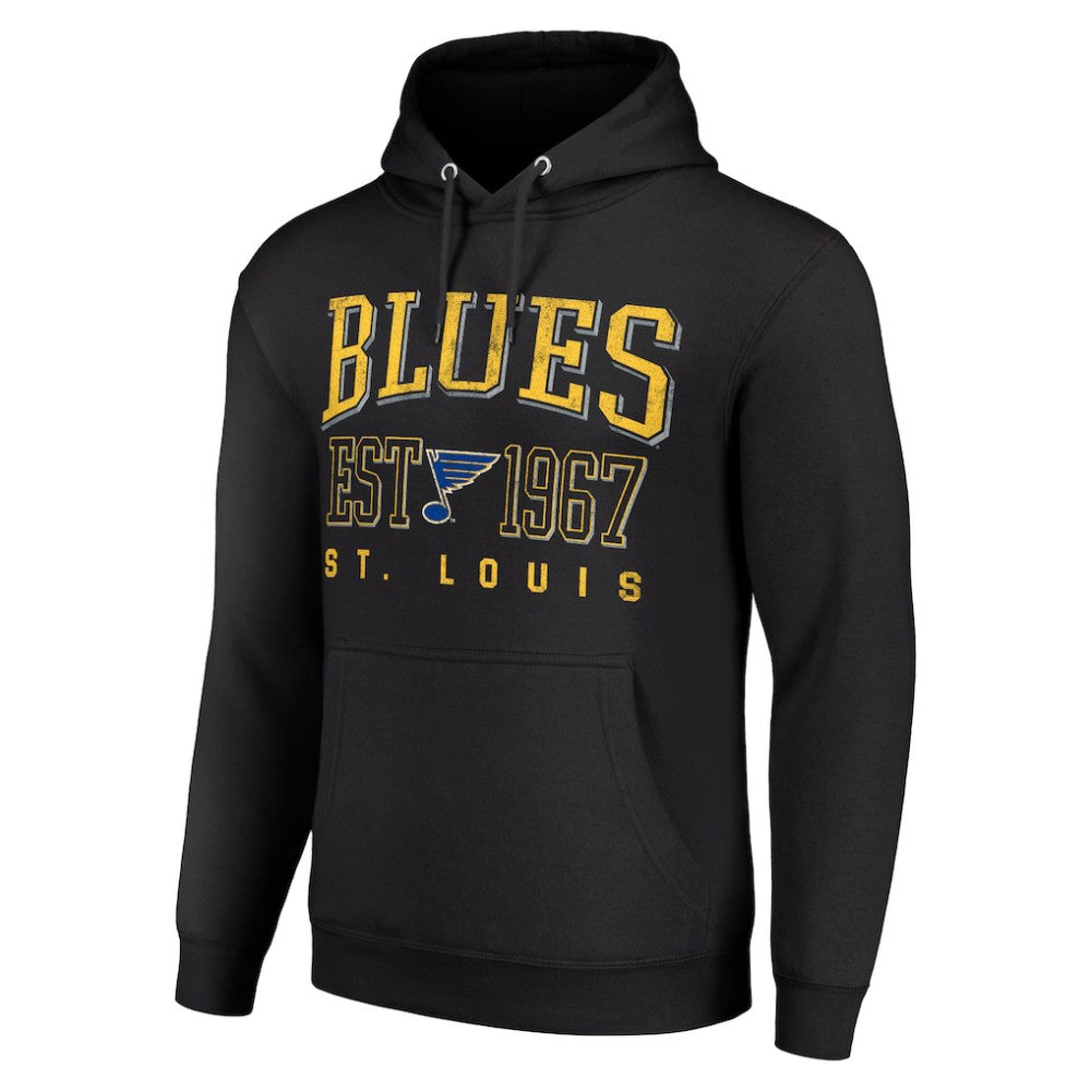 St. Louis Blues Starter Retro Graphic Pullover Hoodie - Black | US 201066243
