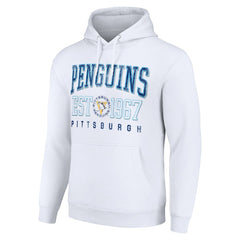 Pittsburgh Penguins Starter Retro Graphic Pullover Hoodie - White | US 201066254