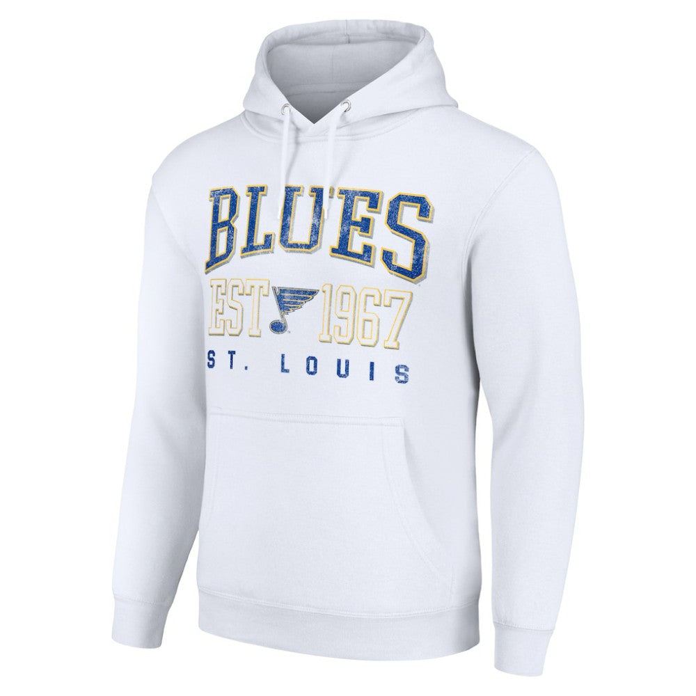St. Louis Blues Starter Retro Graphic Pullover Hoodie - White | US 201066255