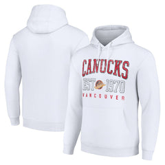 Vancouver Canucks Starter Retro Graphic Pullover Hoodie - White | US 201066257