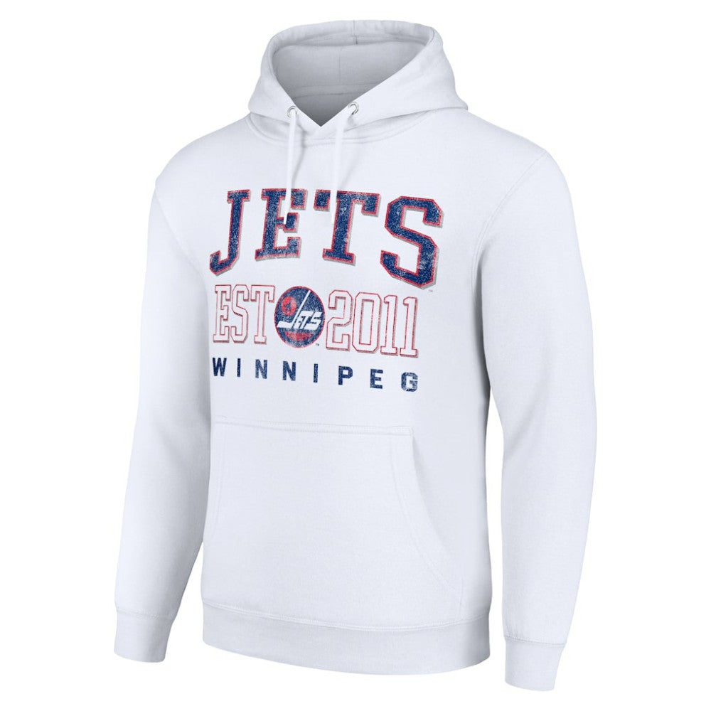 Winnipeg Jets Starter Retro Graphic Pullover Hoodie - White | US 201066260
