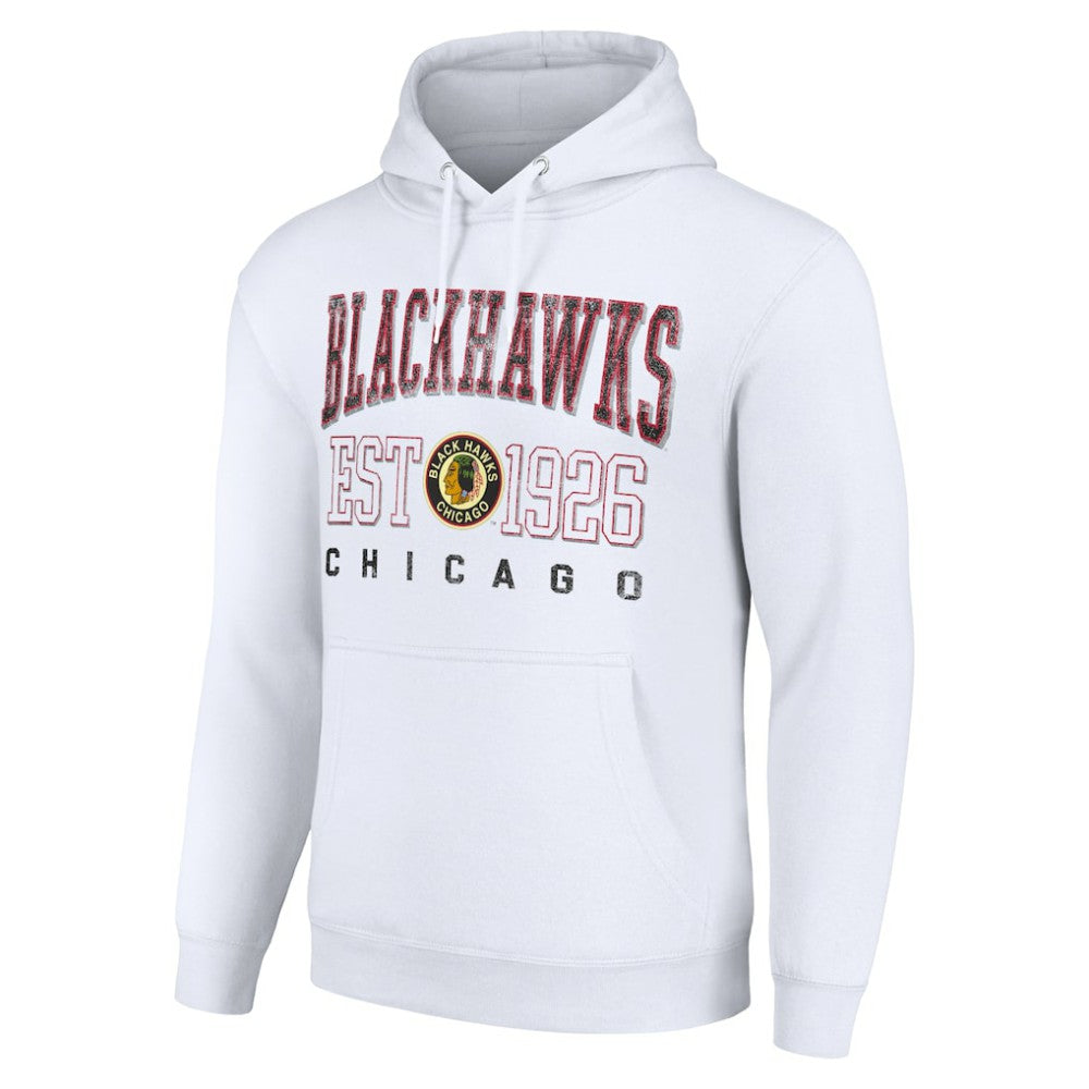 Chicago Blackhawks Starter Retro Graphic Pullover Hoodie - White | US 201066268
