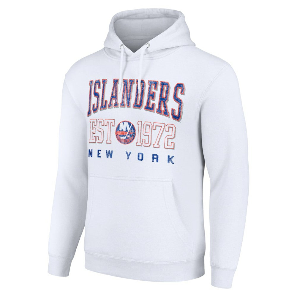 New York Islanders Starter Retro Graphic Pullover Hoodie - White | US 201066274