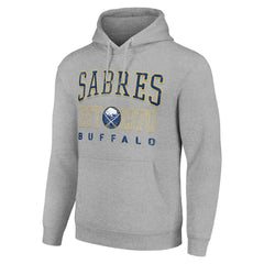 Buffalo Sabres Starter Retro Graphic Pullover Hoodie - Heather Gray | US 201066275