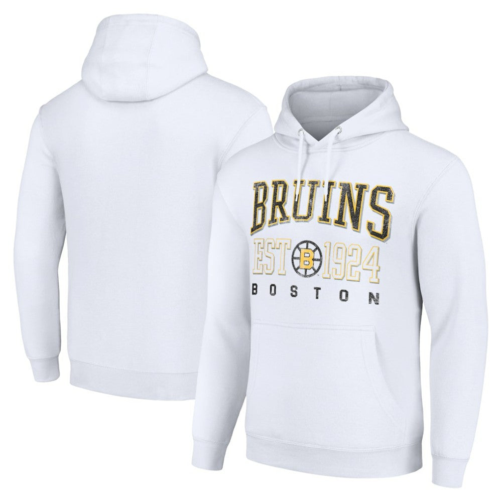 Boston Bruins Starter Retro Graphic Pullover Hoodie - White | US 201066277