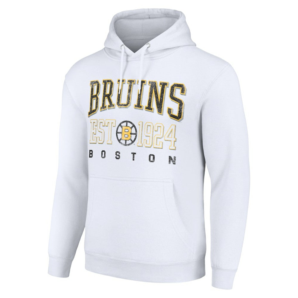 Boston Bruins Starter Retro Graphic Pullover Hoodie - White | US 201066277