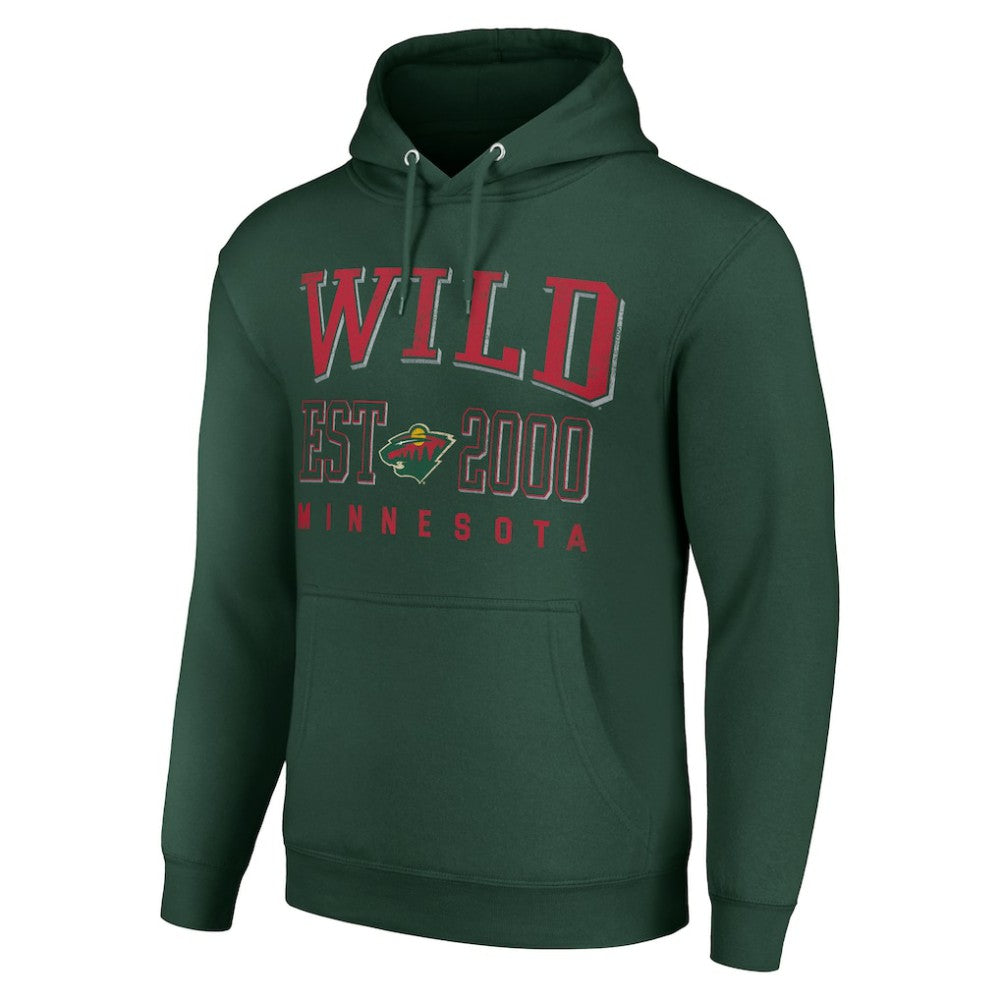 Minnesota Wild Starter Graphic Pullover Hoodie - Green | US 201066282