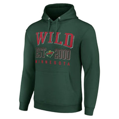 Minnesota Wild Starter Graphic Pullover Hoodie - Green | US 201066282