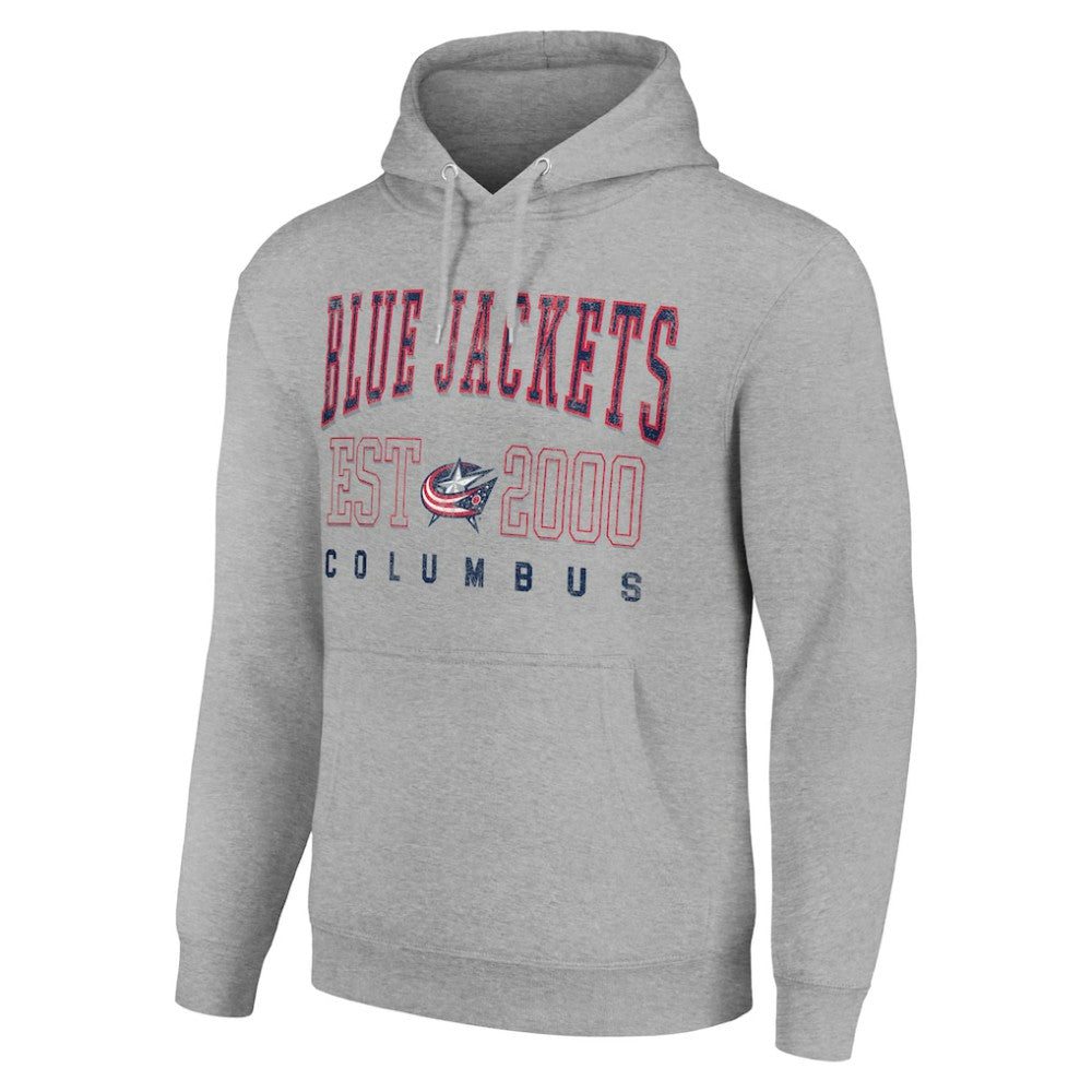 Columbus Blue Jackets Starter Graphic Pullover Hoodie - Heather Gray | US 201066283