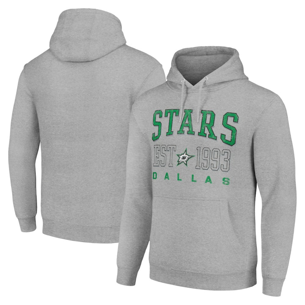 Dallas Stars Starter Graphic Pullover Hoodie - Heather Gray | US 201066285