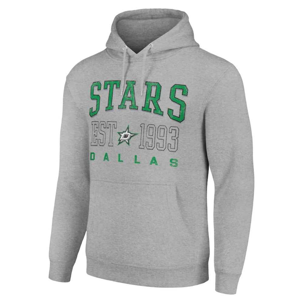 Dallas Stars Starter Graphic Pullover Hoodie - Heather Gray | US 201066285