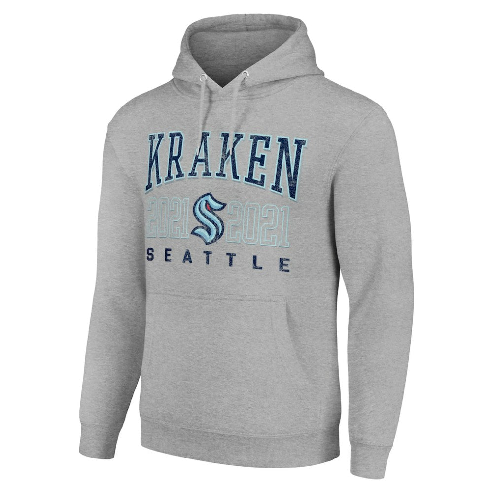 Seattle Kraken Starter Graphic Pullover Hoodie - Heather Gray | US 201066291