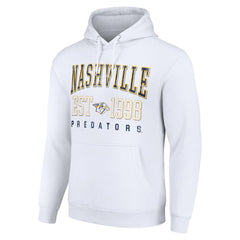 Nashville Predators Starter Graphic Pullover Hoodie - White | US 201066293