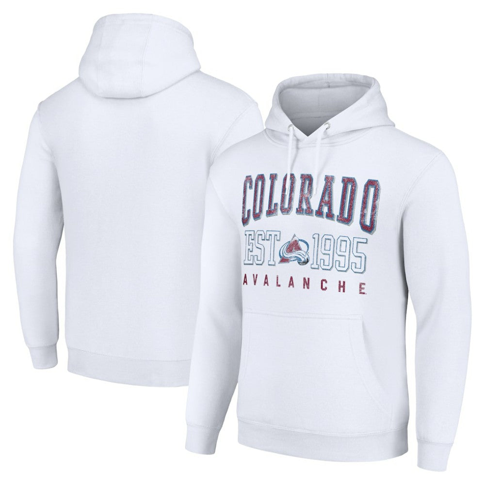 Colorado Avalanche Starter Graphic Pullover Hoodie - White | US 201066299