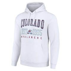Colorado Avalanche Starter Graphic Pullover Hoodie - White | US 201066299