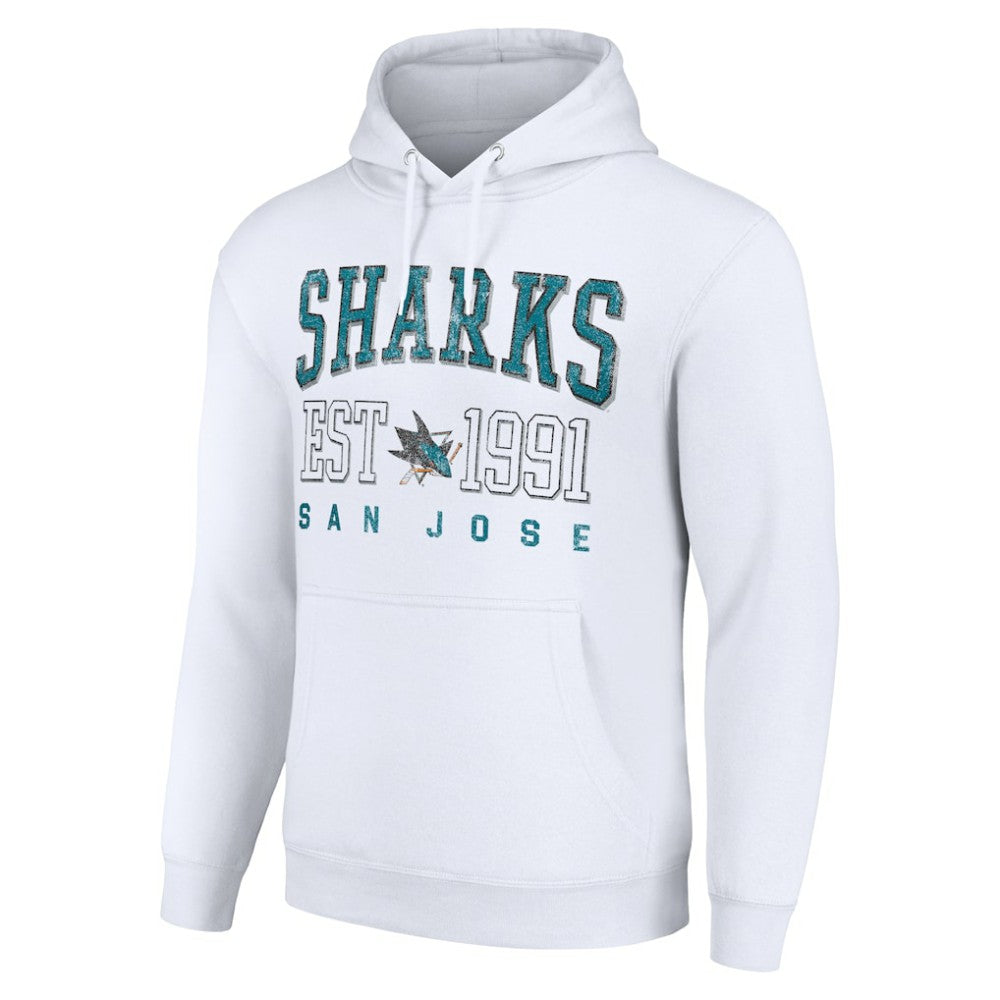 San Jose Sharks Starter Graphic Pullover Hoodie - White | US 201066301