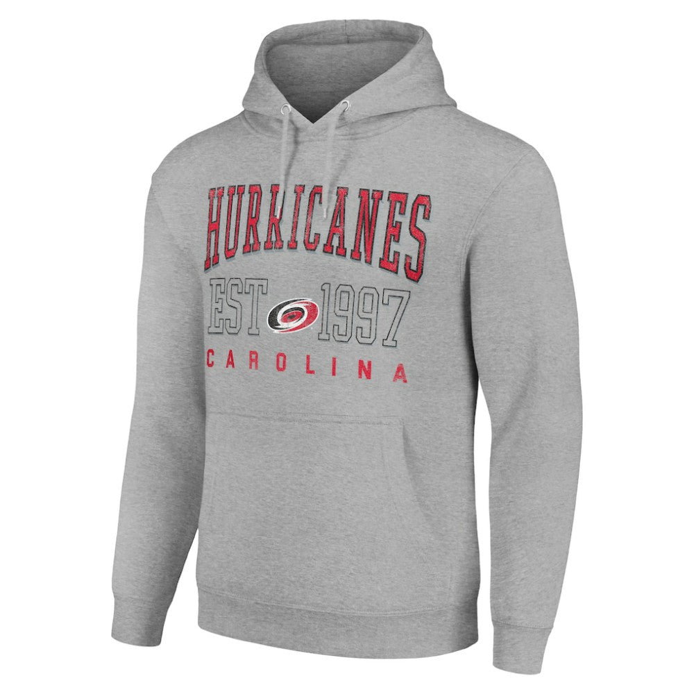 Carolina Hurricanes Starter Graphic Pullover Hoodie - Heather Gray | US 201066307
