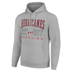 Carolina Hurricanes Starter Graphic Pullover Hoodie - Heather Gray | US 201066307