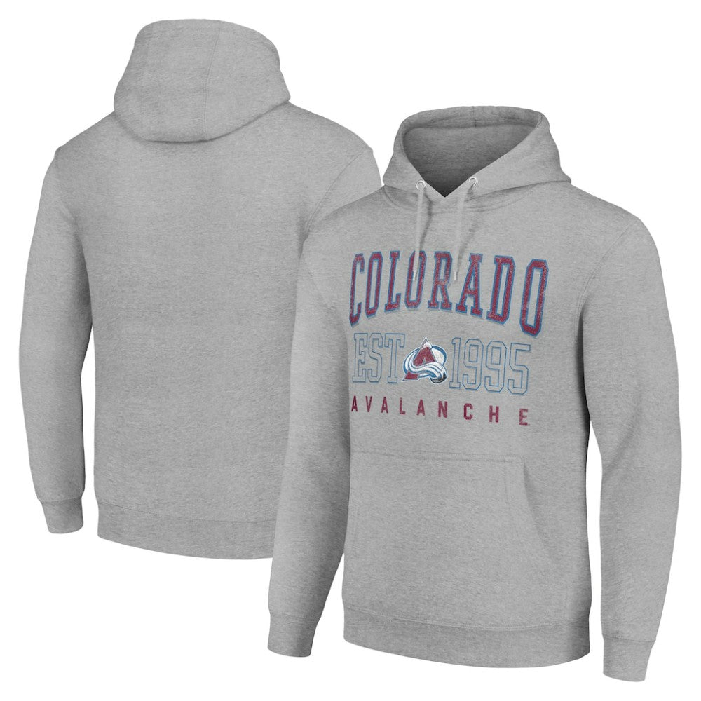 Colorado Avalanche Starter Graphic Pullover Hoodie - Heather Gray | US 201066314