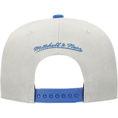 Los Angeles Dodgers Mitchell & Ness Knock Out Panel Snapback Hat - Gray/Royal Hats