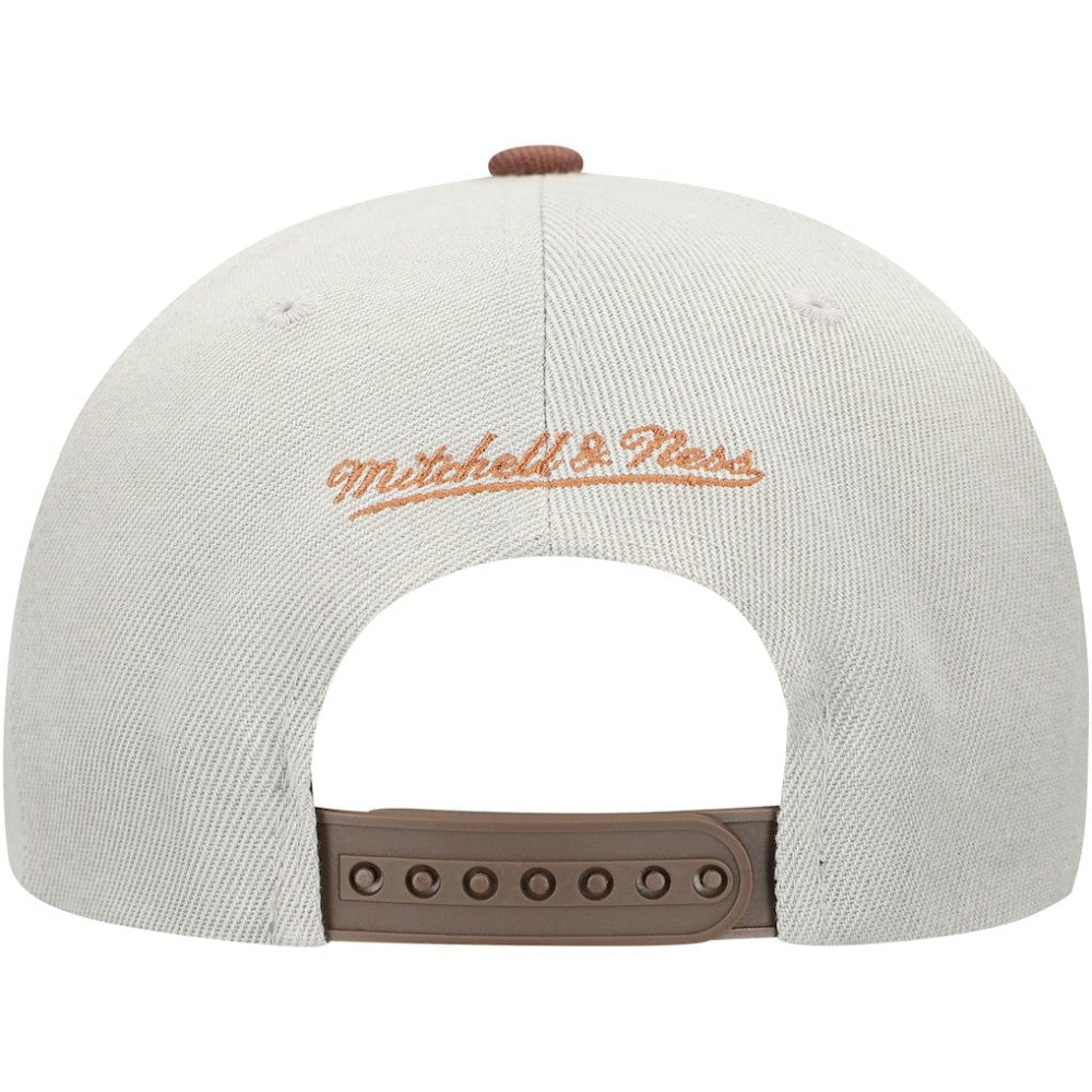 San Diego Padres Mitchell & Ness Knock Out Panel Snapback Hat - Gray/Brown Hats
