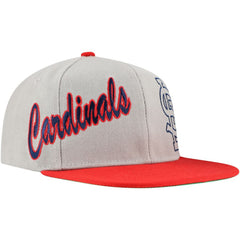 St. Louis Cardinals Mitchell & Ness Knock Out Panel Snapback Hat - Gray Hats