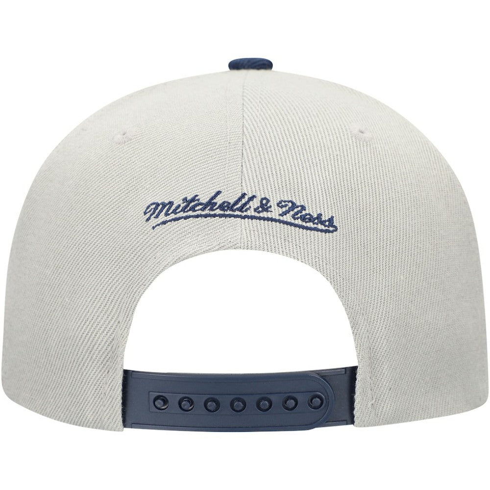 Atlanta Braves Mitchell & Ness Knock Out Panel Snapback Hat - Gray/Navy Hats