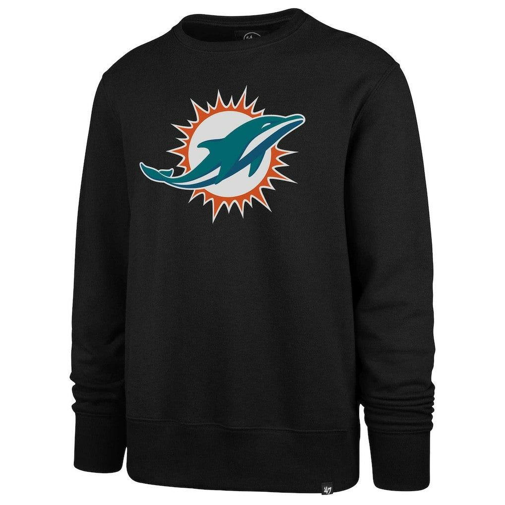 Miami Dolphins '47 Imprint Headline Pullover Sweatshirt - Black Pullover