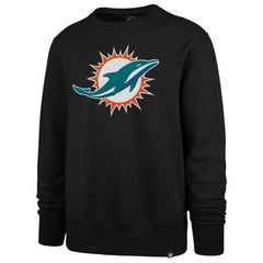 Miami Dolphins '47 Imprint Headline Pullover Sweatshirt - Black Pullover