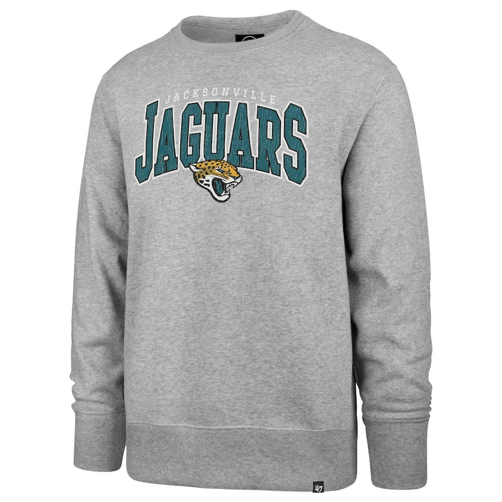 Jacksonville Jaguars '47 Varsity Block Headline Pullover Sweatshirt - Gray Pullover